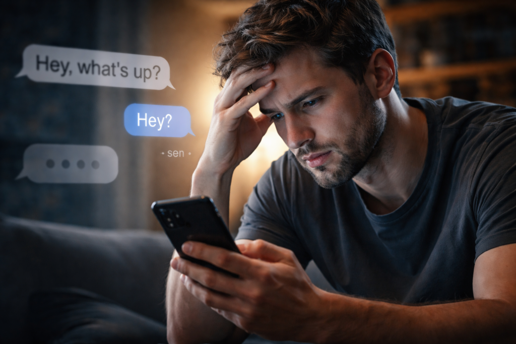 Pisze i znika po rozstaniu